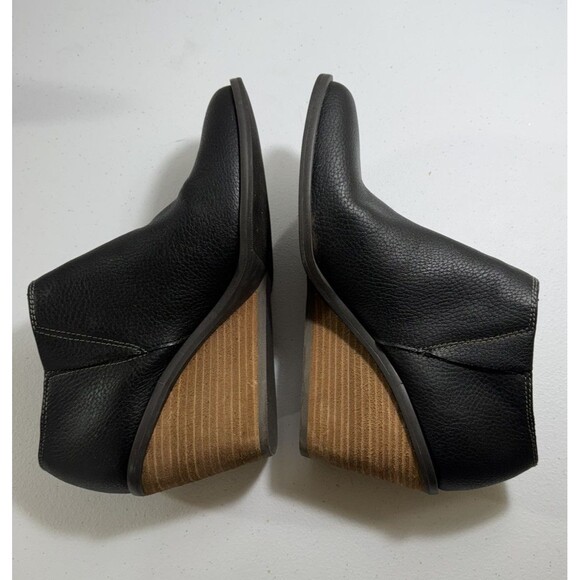 Dr Scholls Platform Wedge Sz 9.5 High Heel  Work It Bootie Ankle Zip Shoes - Picture 5 of 5